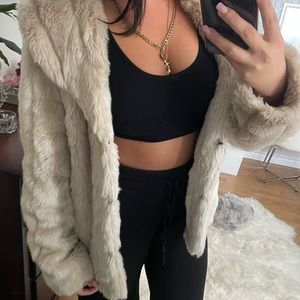 Forever 21 faux fur coat